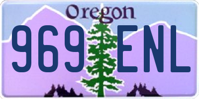 OR license plate 969ENL