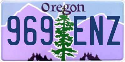 OR license plate 969ENZ