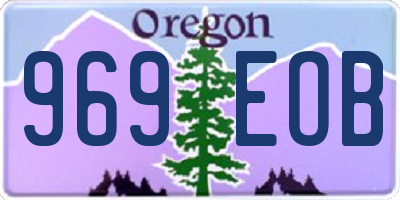 OR license plate 969EOB