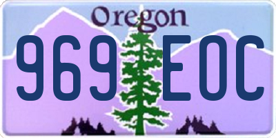 OR license plate 969EOC