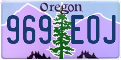 OR license plate 969EOJ