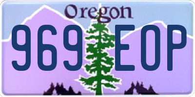OR license plate 969EOP