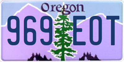 OR license plate 969EOT