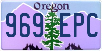 OR license plate 969EPC