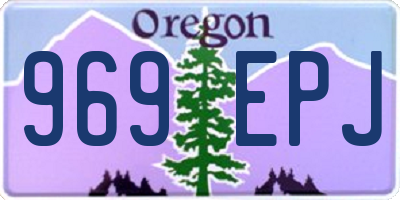 OR license plate 969EPJ