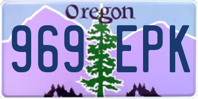 OR license plate 969EPK