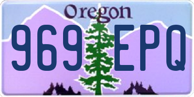OR license plate 969EPQ