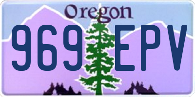 OR license plate 969EPV
