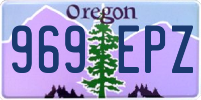 OR license plate 969EPZ