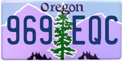 OR license plate 969EQC