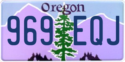 OR license plate 969EQJ