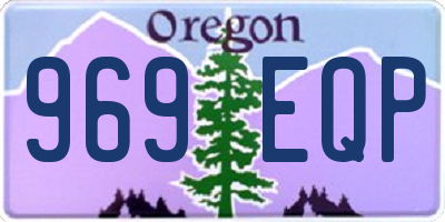OR license plate 969EQP
