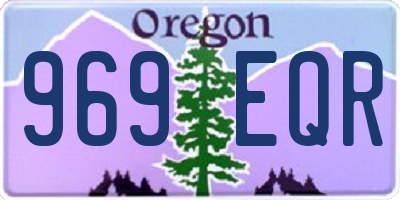 OR license plate 969EQR
