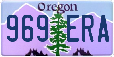 OR license plate 969ERA