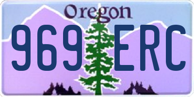 OR license plate 969ERC