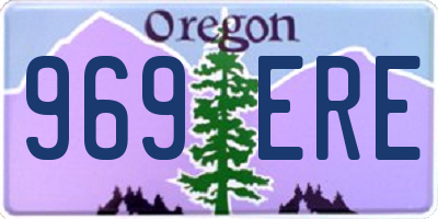 OR license plate 969ERE