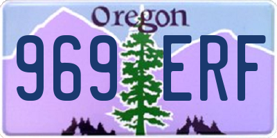 OR license plate 969ERF