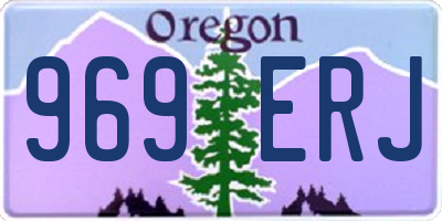 OR license plate 969ERJ