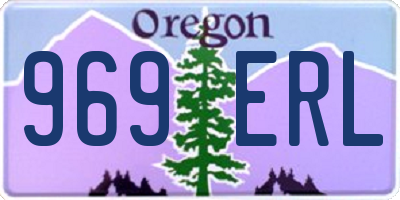 OR license plate 969ERL