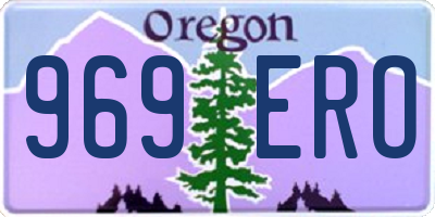 OR license plate 969ERO