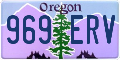 OR license plate 969ERV