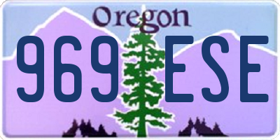 OR license plate 969ESE