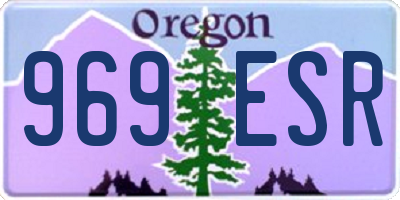 OR license plate 969ESR