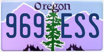 OR license plate 969ESS