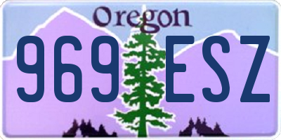 OR license plate 969ESZ