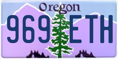 OR license plate 969ETH