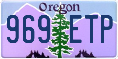 OR license plate 969ETP