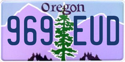 OR license plate 969EUD