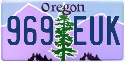 OR license plate 969EUK