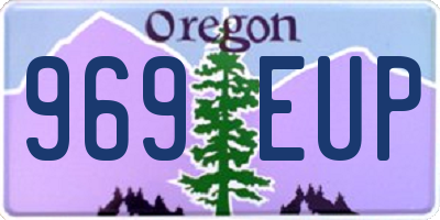 OR license plate 969EUP