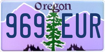 OR license plate 969EUR