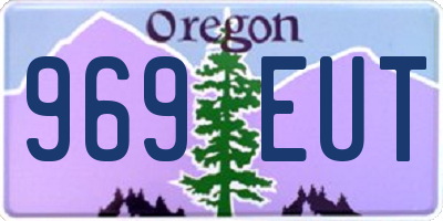 OR license plate 969EUT