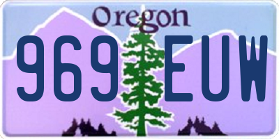 OR license plate 969EUW
