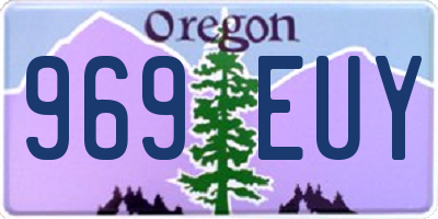 OR license plate 969EUY