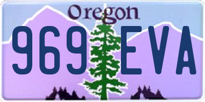 OR license plate 969EVA
