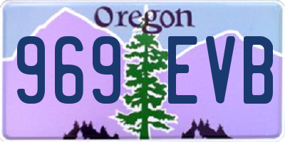 OR license plate 969EVB