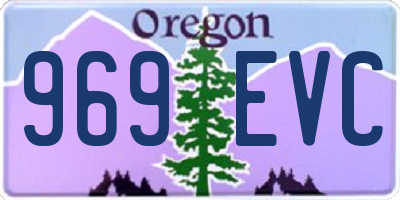 OR license plate 969EVC