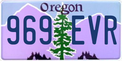 OR license plate 969EVR
