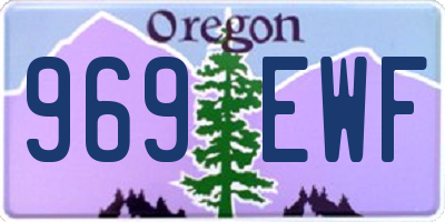 OR license plate 969EWF