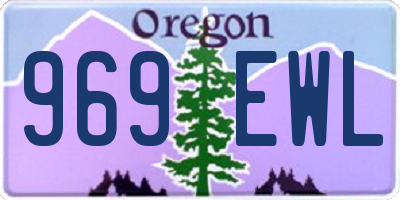OR license plate 969EWL