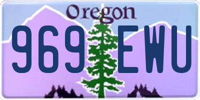 OR license plate 969EWU