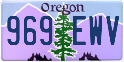 OR license plate 969EWV
