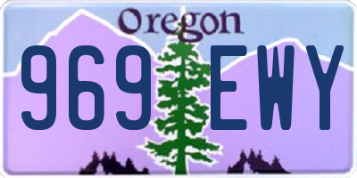 OR license plate 969EWY