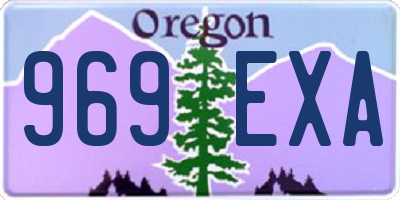 OR license plate 969EXA
