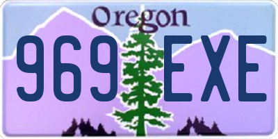 OR license plate 969EXE