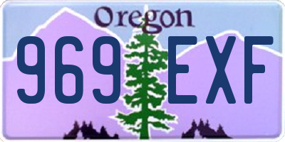 OR license plate 969EXF